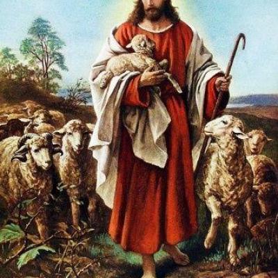 Jésus-Christ avec un agneau