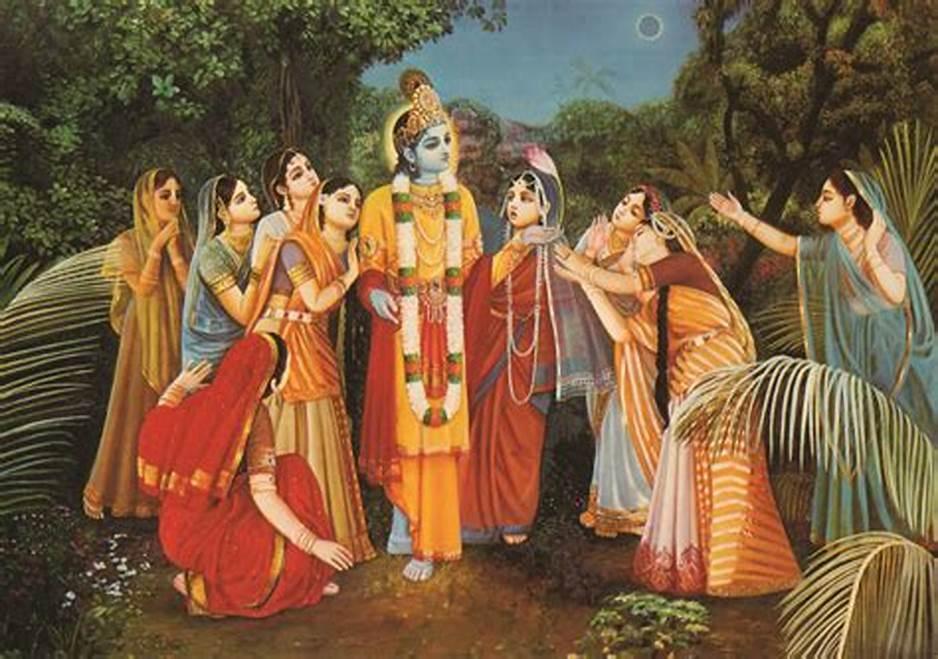 Krsna et les gopis